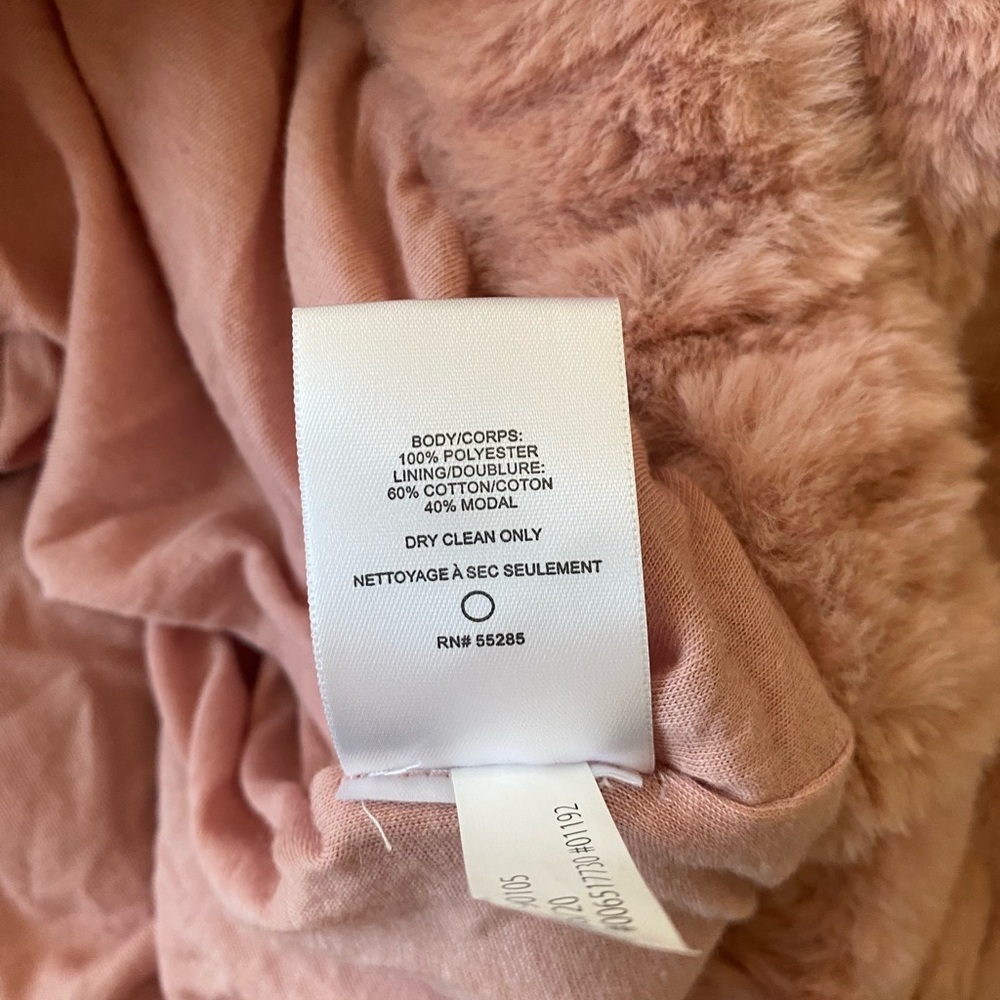 Express pink faux fur hoodie - Picture 5 of 7